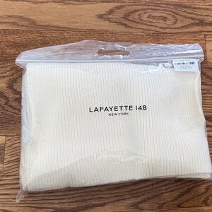Lafayette 148 New York Ivory Knit Top